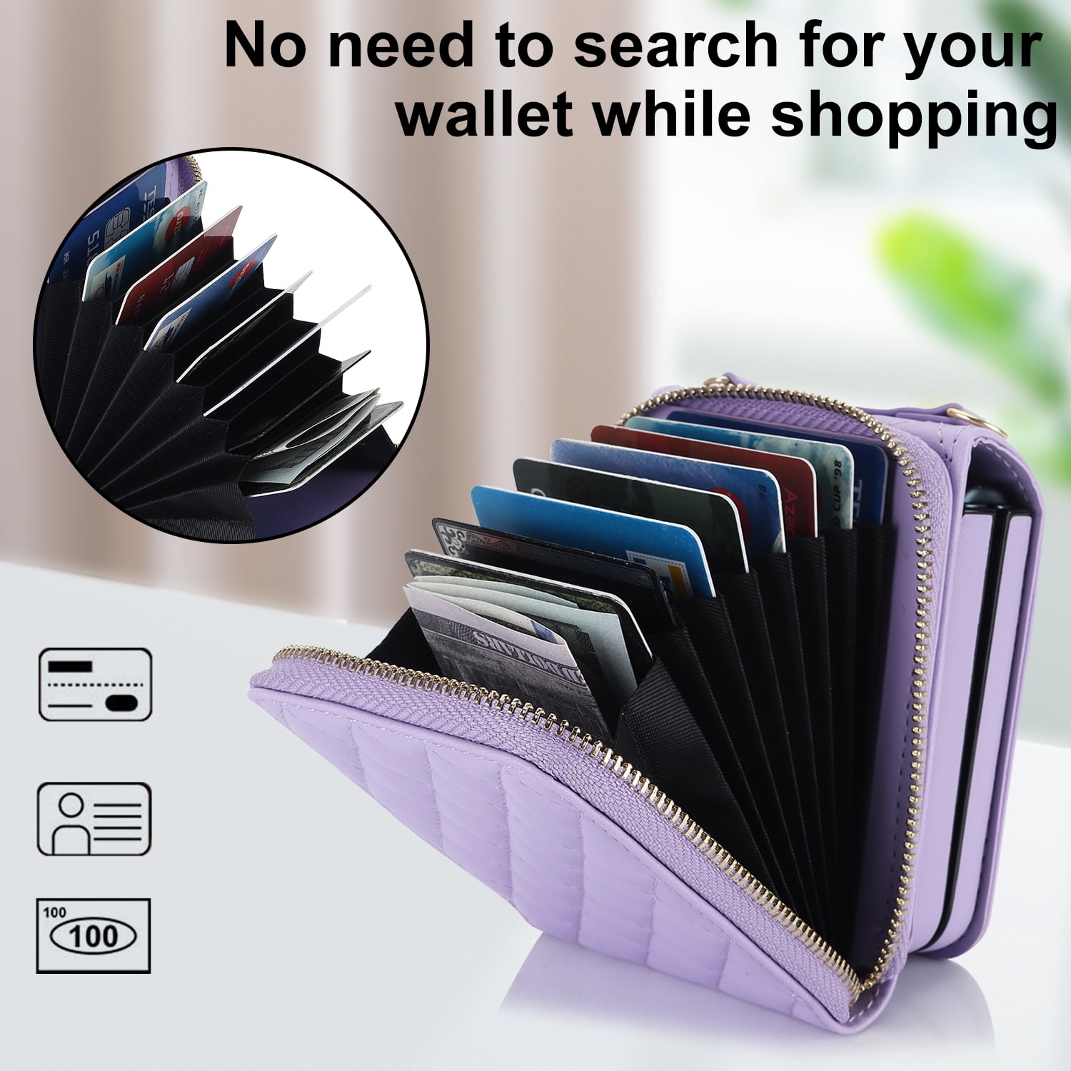 Allytechgroup Galaxy Z Flip 7 Wallet Case with Hand Wrist Shoulder Strap, Premium PU Leather Cards Slots Zipper Pocket Shockproof Protective Phone Case Cover for Samsung Galaxy Z Flip7, Purple