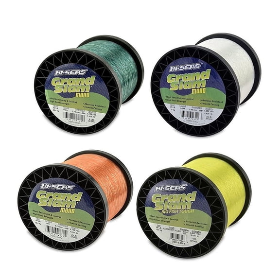 HI SEAS Hi-Seas Grand Slam Mono Clear, 15#, 1,4lb Monofilament