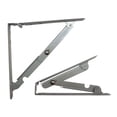 thumbnail image 3 of Rok Hardware Folding Shelf Bracket, 8" x 8", Medium Duty, Gray, 3 of 3