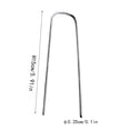 thumbnail image 5 of 50 Pack Hot-dip Galvanized Landscape Staples Plant Cover Gauge Tent Stakes Garden Stakes Landscaping Fabric Yard Stakes for Decoration Weed Barrier Fabric, 5 of 5