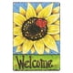 thumbnail image 1 of Letrero de bienvenida de unflower, letreros de metal vintage para colgar en la pared, decoración del hogar, jardín, baño, granja, arte de pared campestre, tamaño: 8 x 12 pulgadas, 1 of 4