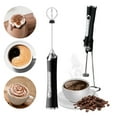 thumbnail image 5 of Milk Frother Handheld Coffee Frother, Electric Milk Admixer, Portable USB Rechargeable Immersion Mixer with Stainless Steel Whisk, Ergonomic Handle, Multi-Speed Settings, 5 of 8