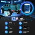 thumbnail image 5 of JOYLDIAS 12V Kids Ride on Car 3 Speeds Licensed Mercedes-Benz Electric Toy w/ Bluetooth, Remote Control, LED Lights (Blue), 5 of 11