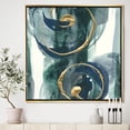 thumbnail image 3 of Mettalic Indigo and Gold II - Posh & Luxe Framed Canvas, 3 of 3