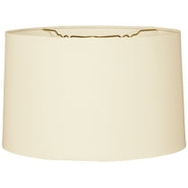 Royal Designs 10" Shallow Drum Hardback Lamp Shade Eggshell