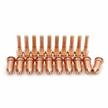 Homena Plasma Torch 20pcs CB70 70A Electrode Nozzle Tips for Eastwood and For Versa Cut 60A Copper with 1 2mm Diameter