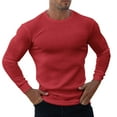 thumbnail image 2 of Men's Crewneck Athletic T Shirts Lightweight Gym Workout Running Long Sleeve Tee Shirts, 2 of 4
