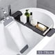 thumbnail image 1 of Toallero de tocador para bañera, toallero grande, organizador de bandeja de baño para ducha, accesorios con lados extensibles, soporte para jabón, Base hueca (negro) Fokelyi WMZL-215-2, 1 of 4