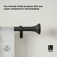 thumbnail image 4 of Umbra Sita Expandable Curtain Rod, 36-72", Matte Black, 1.0 in Diameter, 4 of 10