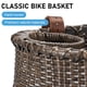 thumbnail image 4 of Cesta de ratán para bicicleta CXWXC hecha a mano con portavasos, color marrón oscuro, 4 of 8