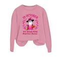 thumbnail image 3 of Breast Cancer Awareness Halloween Sweatshirts for Women In October We Wear Pink Crewneck Sweatshirt Pullover Tops, 3 of 5