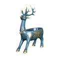 thumbnail image 3 of yotijay Cartoon Deer Statue Art Craft Ornament Desk Storage Tray Modern Resin Decorative Standing Blue, 3 of 9