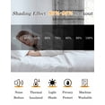 thumbnail image 4 of White Dandelion Blackout Curtains 45 Inches Long, Kitchen Black Out Window Treatments, Spring Flowers Plants Vintage Gray Wood Thermal Insulated Lined Drapes for Small Window with Grommet 42"x45", 4 of 8