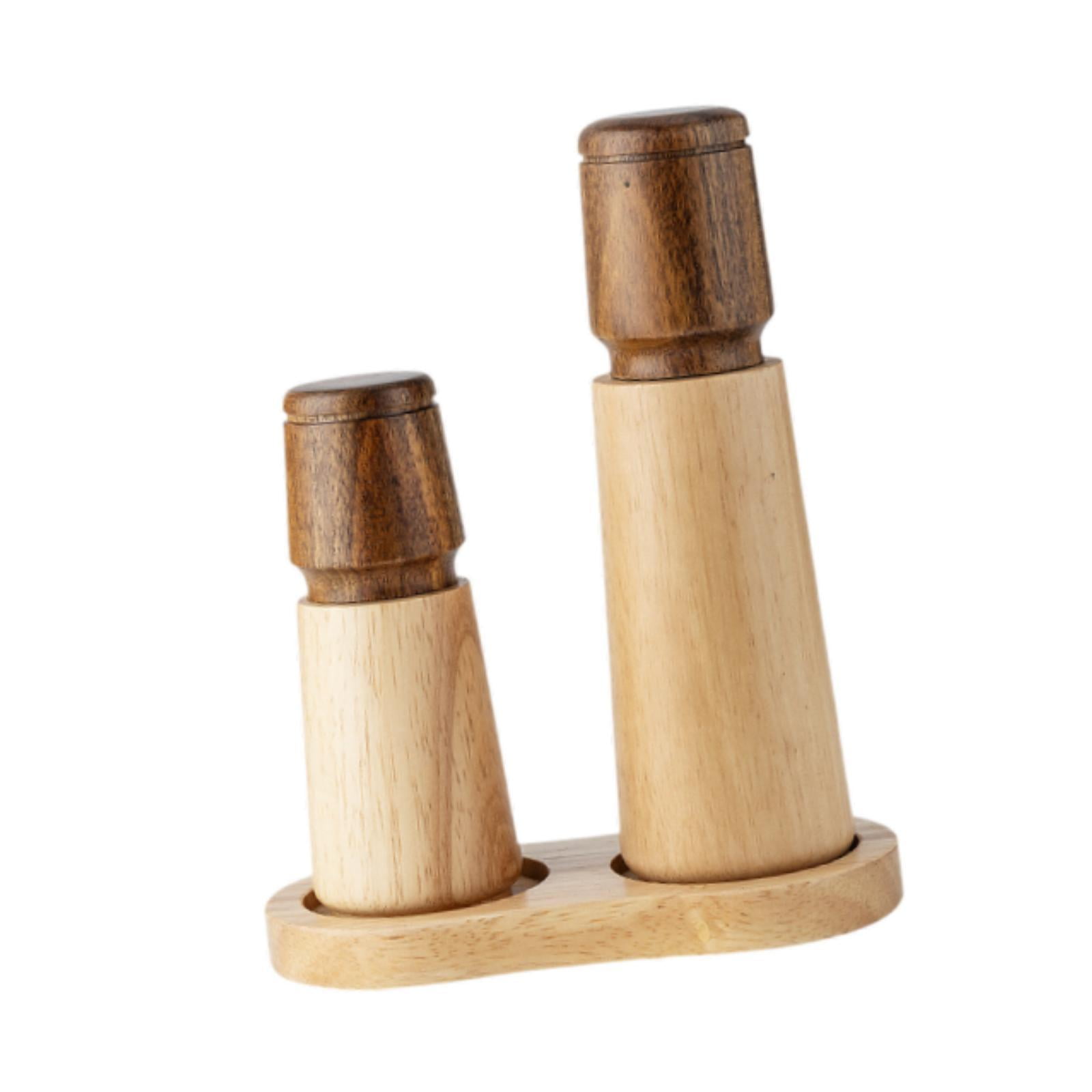 Fiocias Salt and Pepper Grinder Set 5inch and 7 inch Ceramic Rotor Peppercorn Mill Spice