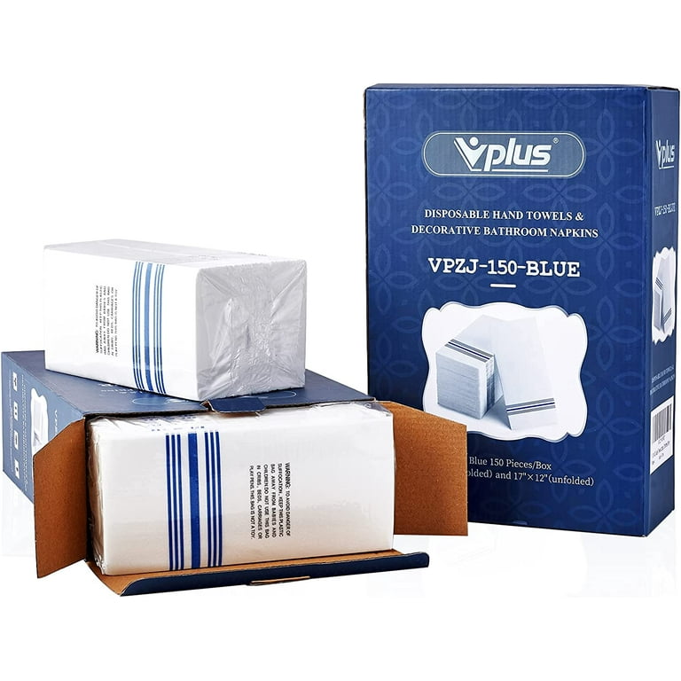 Vplus 150Pack Disposable Linen-Feel Decorative Paper Guest