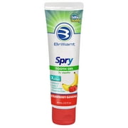 Brilliant Kids Toothpaste Gel, Xylitol, Fluoride-Free, Safe if Swallowed, Strawberry Banana, 2 oz