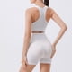 thumbnail image 5 of Conjunto de dos piezas de sujetador deportivo con amortiguación para mujer, pantalones cortos deportivos de cintura alta sin costuras y almohadillas para el pecho, ropa moldeadora para mujer, 5 of 6