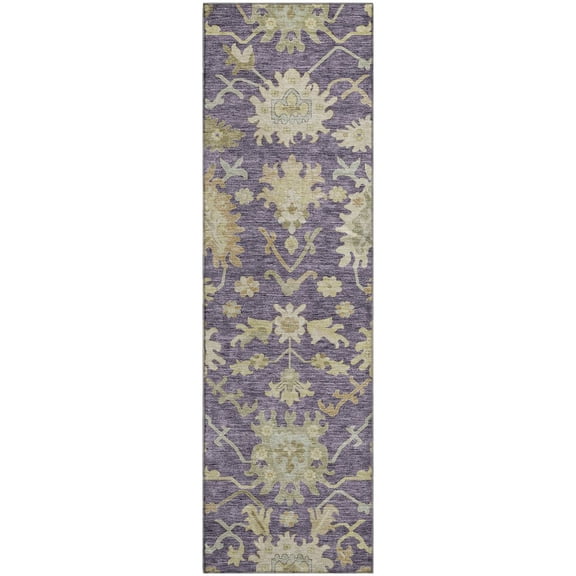 Dalyn Rugs Premium Machine Washable Mayfield AMF1150 Eggplant 2'3" x 7'6" Runner Rug