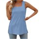 thumbnail image 2 of ICHUANYI Clearance Women's Fashion Printed Round Neck Comfortable Loose T-shirt Sleeveless Blouse Casual Tops(Blue, XXL) ICHUANYI WER2023080814958, 2 of 6