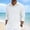 White, variant on Mens Bamboo Linen Shirts Long Sleeve Blouses Slim Fit Textured Collared Shirts Quarter Zip Sweatershirts Casual Lightweight Dressy Blouses
