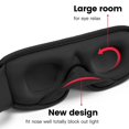thumbnail image 3 of 3d Sleeping Mask Block Out Light Sleep Mask For Eyes Soft Sleeping Aid Eye Mask For Travel Eyeshade Night Breathable Slaapmasker, 3 of 5