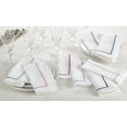 thumbnail image 2 of Fennco Styles Embroidered Line Design Napkins, Set of 4, Many Colors (Champagne ), 2 of 2