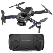 AUOSHI Drones with Camera for Adults 4K, FPV RC Quadcopter for Kids Beginners with 3 Batteries, Foldable, Brushless Motor, 3D Flips,One Key Take off/Land, Black