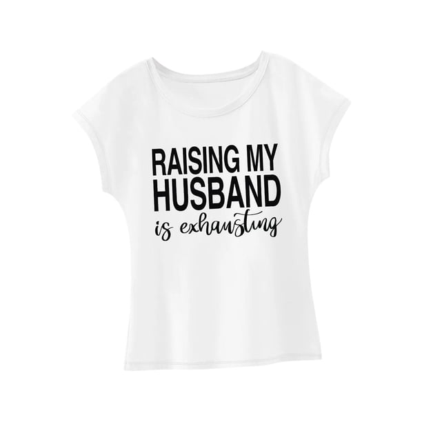 Camiseta para mujer de manga corta para vacaciones, viajes, mochileros S