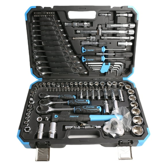 Fixtec 3/8-inch Drive Ratchet and Socket Mechanics Tool Set (132-Pieces)