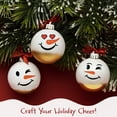 thumbnail image 3 of Wrapables Snowman Face Stickers for Crafts, Christmas Decoration for Windows, Refrigerators, Water Bottles, Cups (Set of 41), Frosty, 3 of 6