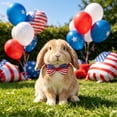 thumbnail image 6 of 4th of July Decorations - Pet Bow Tie,Adjustable Collar Accessory,Easy Wear Decorative Design for Pet Party,Holiday Gathering,Photo Shooting,Collar Size:11.02-16.54 Inch, 6 of 7