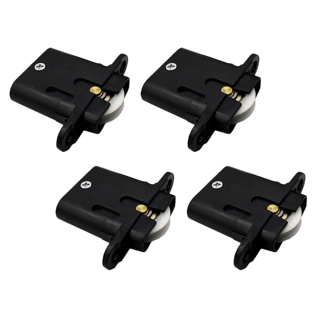 Houderco 4Ud Accesorios De Para Mueble Color Negro Durables Para Puertas Correderas Y Gabinetes
