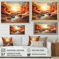 thumbnail image 4 of Designart "Canyons Depths Orange Canyon art painting" Landscapes Wall Art Living Room, 4 of 5
