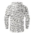 thumbnail image 4 of JHLZHS Chandails en Molleton pour Hommes avec Capuches Design Série Automne Hiver Décontracté Imprimé 3D Gris, 4 of 4