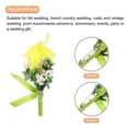 thumbnail image 5 of Boutonniéres de Lirio Unique Bargains 6 Piezas para Hombres Ceremonia de Boda Amarillo, 5 of 5