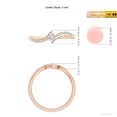 thumbnail image 5 of ANGARA Natural 0.11 Ct. Diamond Fashion Ring in 14K Rose Gold for Women (Ring Size: 3.5), 5 of 10