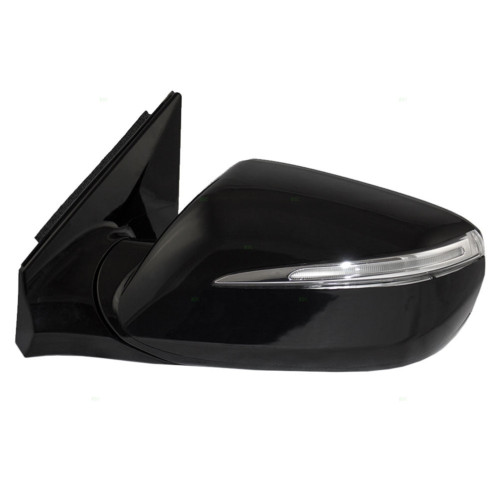 Drivers Power Side View Mirror Heated Signal Ready-to-Paint Replacement for Hyundai SUV 87610-4Z005 