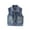 Blue, variant on Kids' Retro Denim Vest Sleeveless Collared Button Down Washed Jacket Fashionable Casual Vest for Back-to-School & Outings (2-12 Years)