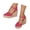 Hot Pink, variant on Platform Wedge Sandals for Women 2026 Summer Trendy Espadrille Lace Closed Toe Ankle Strap High Heel Beach Sandals