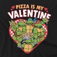 thumbnail image 2 of Teenage Mutant Ninja Turtles T-Shirt Pizza Is My Valentine Unisex Graphic Tee For Men & Women, 2 of 7