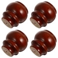 thumbnail image 6 of PTOOTP Set of 4 Brown Wood Furniture Legs for Sofa Couch Replacement, Elegant and Support, 6 of 8