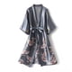 thumbnail image 4 of Pijama corto con estampado de grullas de seda sintética para mujer, vestido de novia de seda para primavera y verano, camisón de casa de gran tamaño, bata de baño, 4 of 6