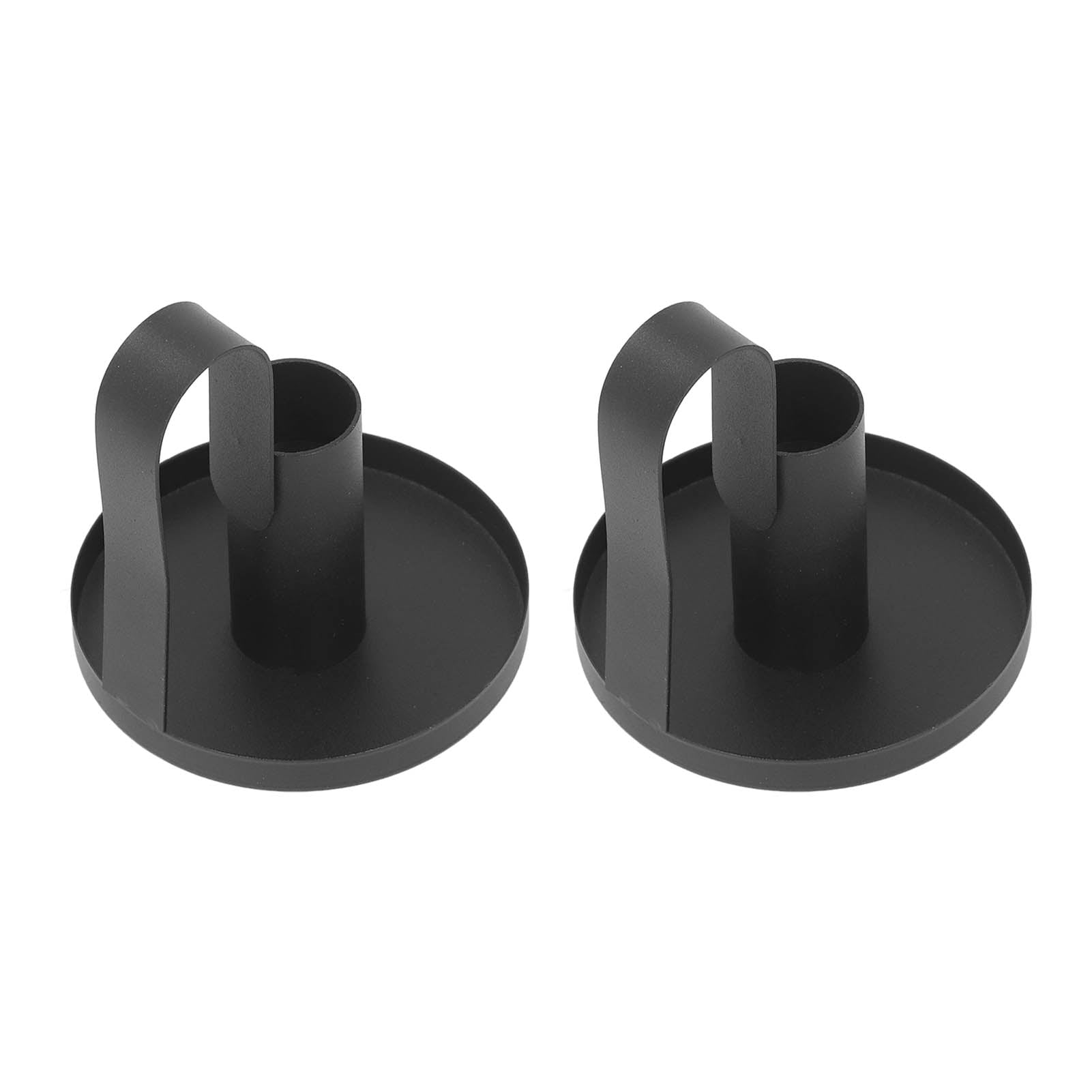 Metal Candle Holders, Black Candlestick Holders Retro Fashion Curved