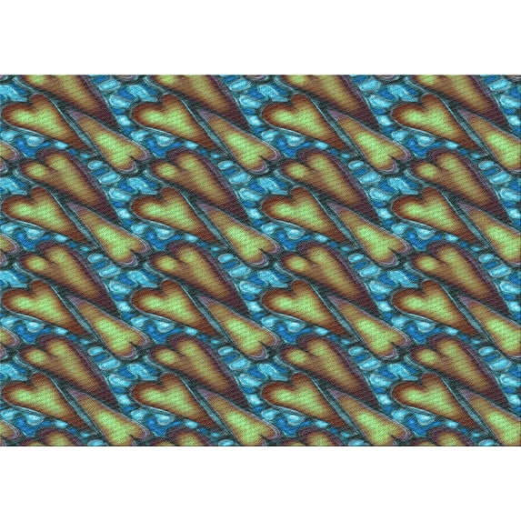 Ahgly Company Indoor Rectangle Patterned Mint Green Area Rugs, 2' x 3'