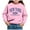 Pink, variant on Zshosam Sweatshirts for Girls Girls Sweatshirts Kids Casual Long Sleeve Shirts Tops,Grey 3 Years
