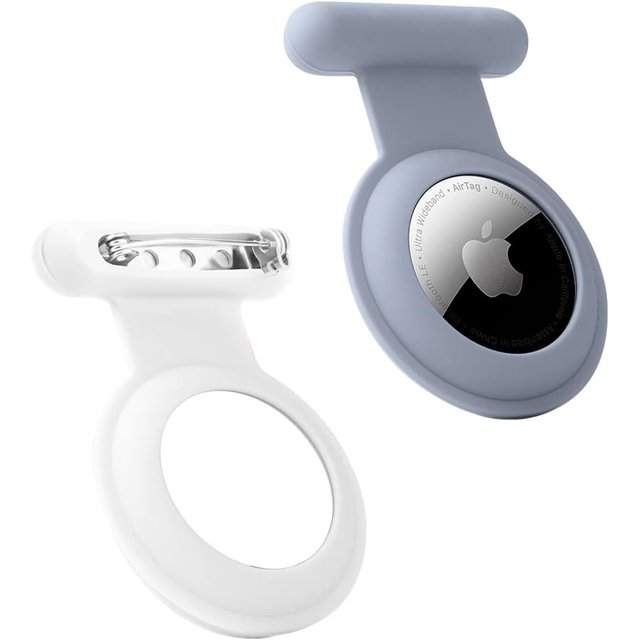 Rastreador GPS oculto Airtag, Airtag para niños, ancianos, mascotas, ropa, más seguro que el reloj Airtag, llavero Airtag y collar Airtag (gris-blanco)