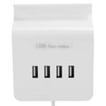 thumbnail image 4 of USB HUB, Lightweight 4 Ports Power Adapter  For Home White, 4 of 8