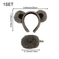 thumbnail image 7 of Hzzsbu Bear Ear Hairband With Matching Tail Set, Animal Themed Hair Accessory For Carnival Birthday Gathering, 7 of 7