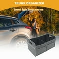 thumbnail image 2 of Unique Bargains 1 Pcs Universal Car Trunk Organizer - Multi Compartments Car Storage Organizer Foldable - Gray, 2 of 6