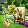thumbnail image 6 of FEOLGEHLY Easter Garden Flag 30x45cm, Double-Sided Printing with Cute Bunnies Easter Eggs and Spring Plants, Durable Fade-Resistant Polyester Yard Flag for Outdoor Patio Lawn Porch Decoration, A, 6 of 7